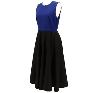 ROBERTO MUSSO Wool Colorblock Sleeveless Women’s Midi Dress - Retail $685 - NWT